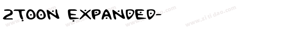 2Toon Expanded字体转换